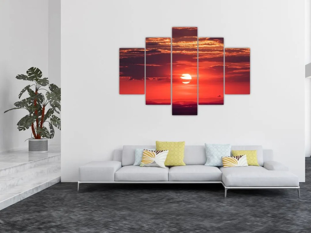 Tablou cu soarele colorat (150x105 cm)