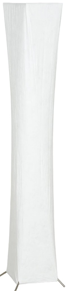 HOMCOM Lampă de Podea Modernă cu Întrerupător de Picior, din Oțel și Plastic, 25x25x129 cm, Alb și Argintiu | Aosom Romania