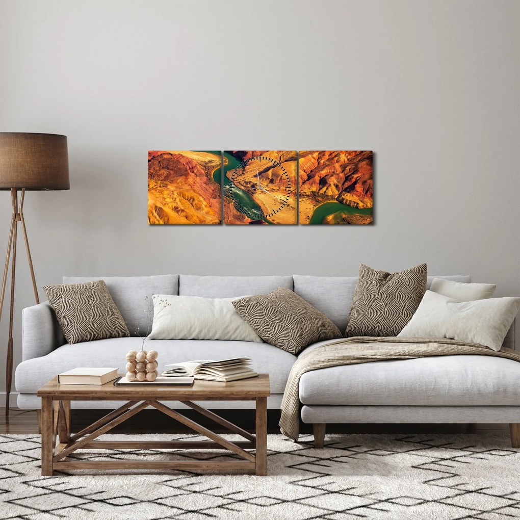 Tablou - Marele Canion (cu ceas) (90x30 cm)