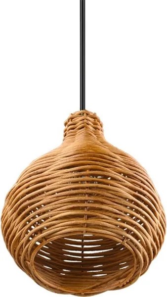 Pendul cu cablu SPROUT 1xE14/40W/230V maro/ratan