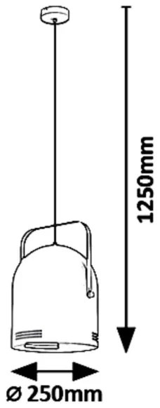 Rabalux 7016 - Lustră pe cablu MINUET 1xE14/40W/230V