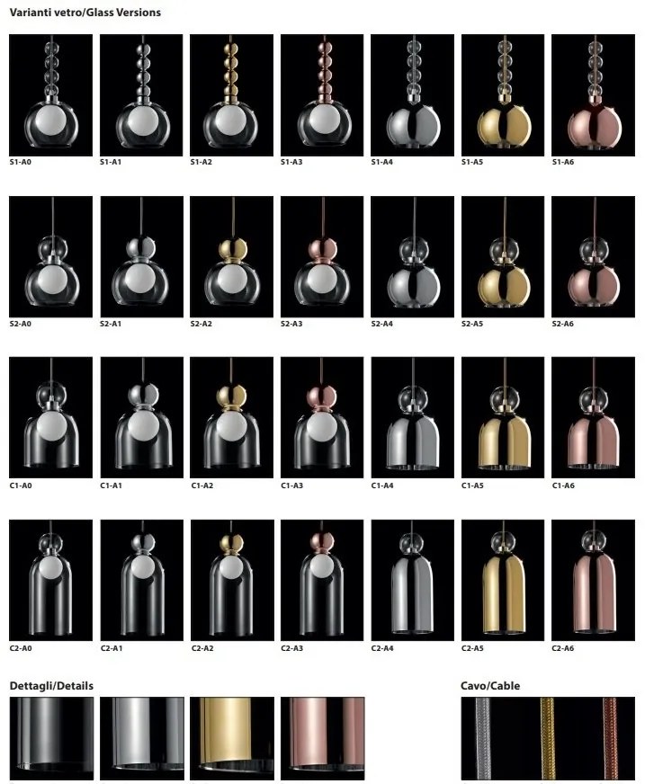 Lustra cu 5 pendule LED design Art Deco MEMORIA