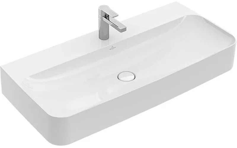 Villeroy &amp; Boch Finion lavoar 100x47 cm dreptunghiular clasică-mobilier alb 41681HR1