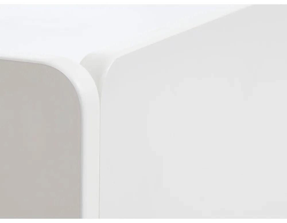 Comodă TV albă 160x55x45 cm Bera – Unique Furniture