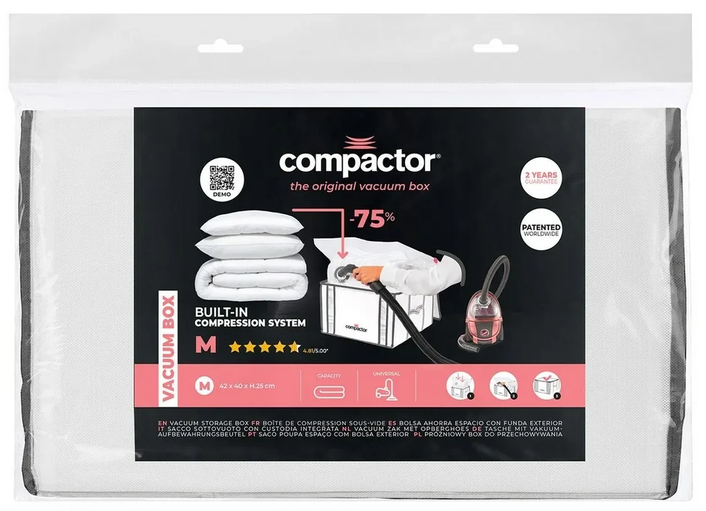 Compactor Cutie de depozitare cu sac în vid M Life, M