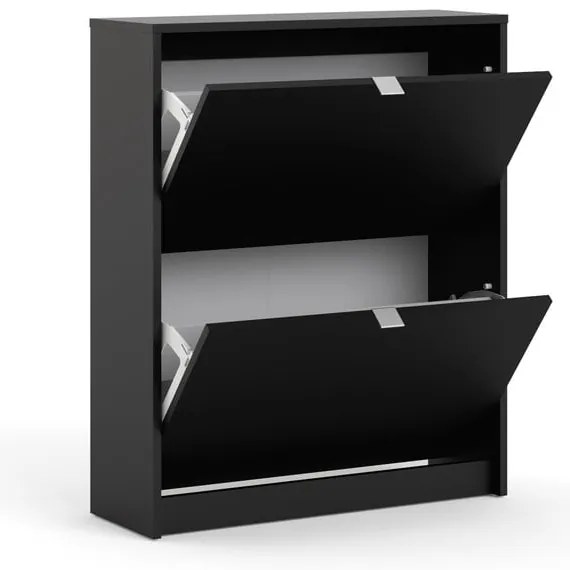 Pantofar negru cu deschidere înclinată Shoes – Tvilum