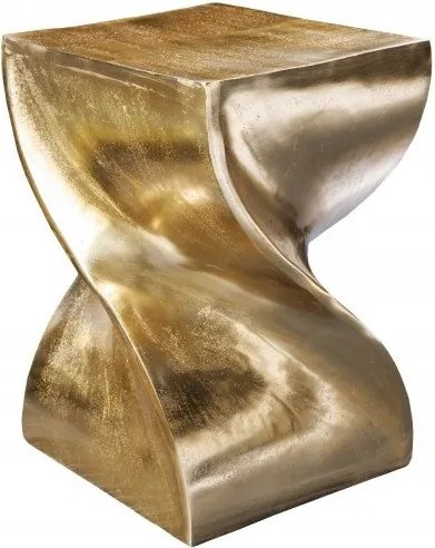 Masuta design unicat Twist 45cm, auriu