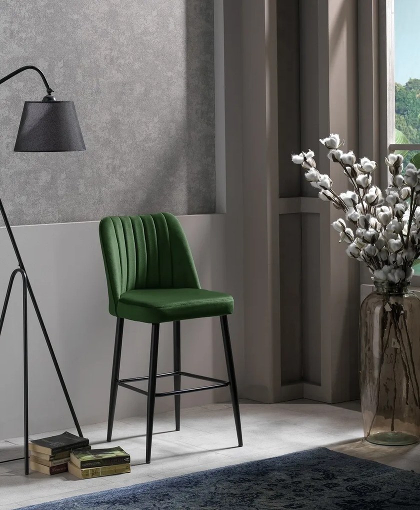 Set de scaune de bar Vento Green and Black, 4 buc., 4 buc