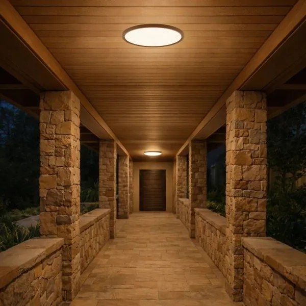 Rabalux 75080 - Plafonieră LED MAUREC 18W/230V Ø29 cm IP44 maro