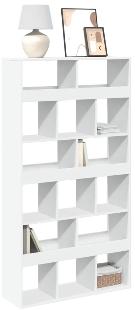 vidaXL Bibliotecă, alb, 100x33x187,5 cm, lemn prelucrat