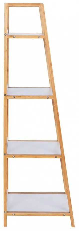 Suport cu 4 rafturi Finja, Wenko, 43 x 112 cm, bambus, natur