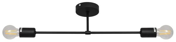 Lustră aplicată CAMBRIDGE 2xE27/15W/230V neagră