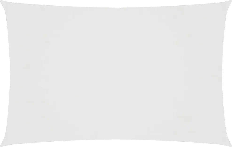 vidaXL Pânză parasolar, alb, 5x8 m, țesătură oxford, dreptunghiular