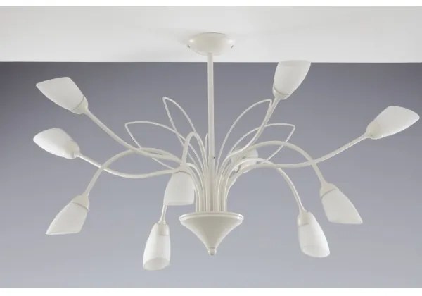 Jupiter 2061 - Lustra pe tijă GLORIOSA, 10xG9/14W/230V, crem