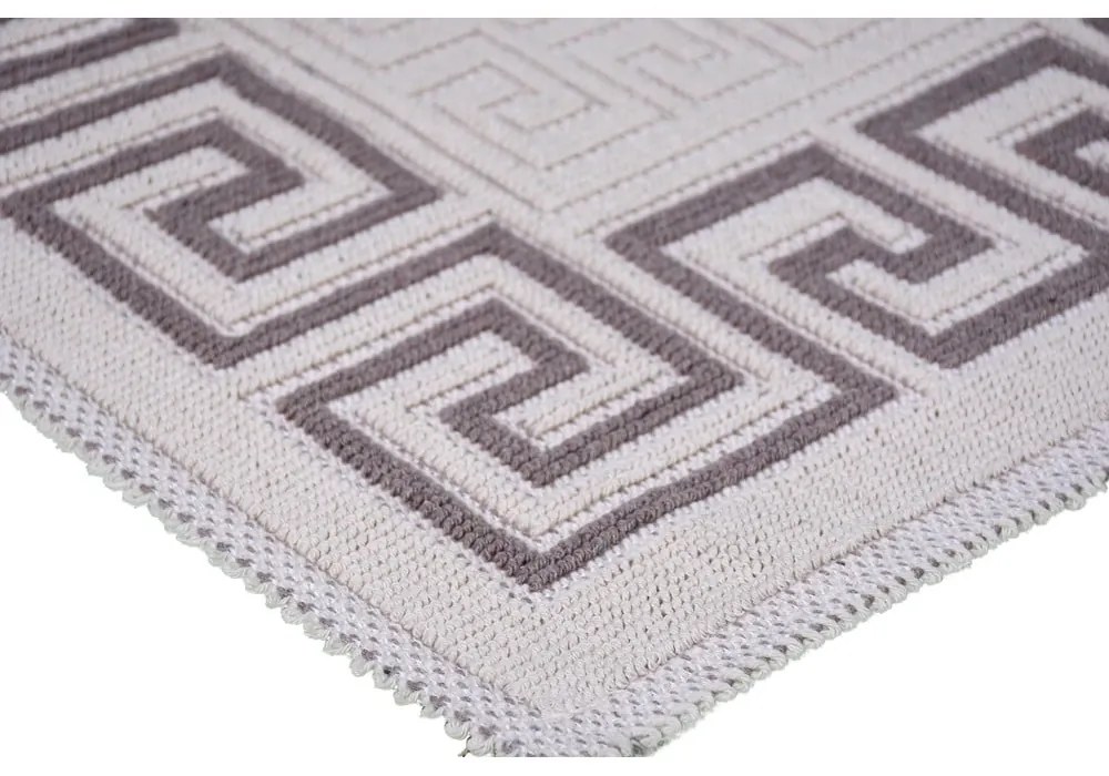 Covor din bumbac Vitaus Versace, 80 x 200 cm, taupe