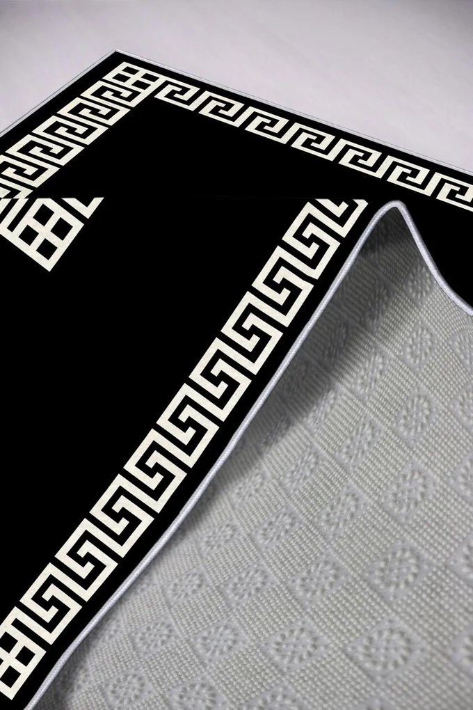 Covor, W872, 80x150 cm, Negru