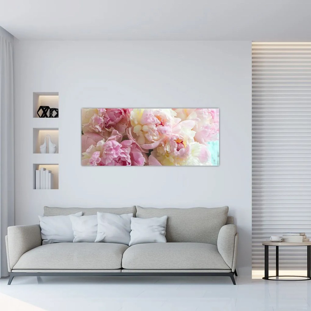 Tablou - Bujori (120x50 cm)