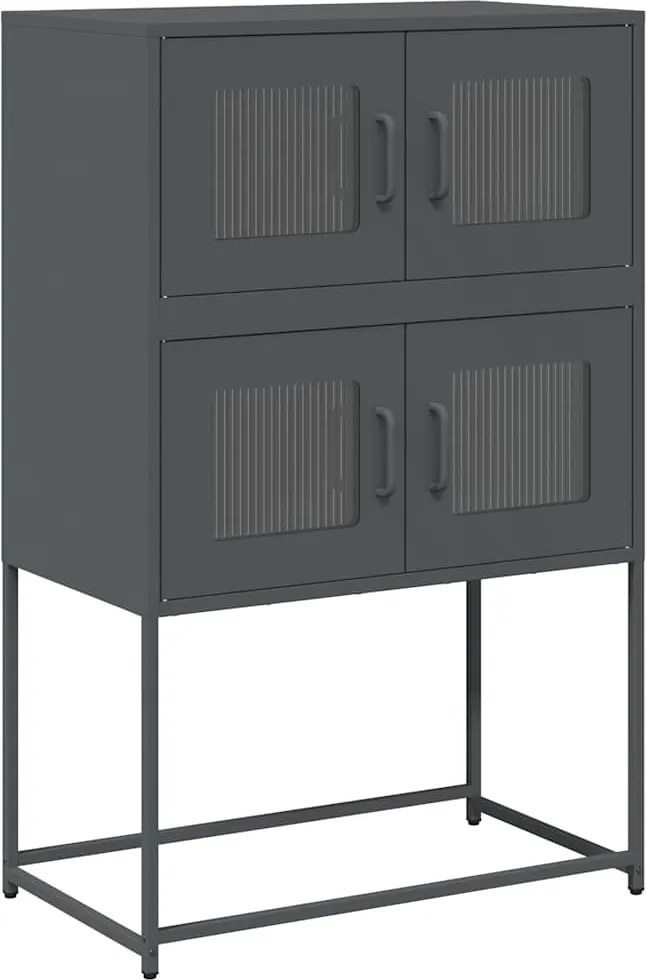 vidaXL Dulap înalt, antracit, 68x39x107 cm, oțel