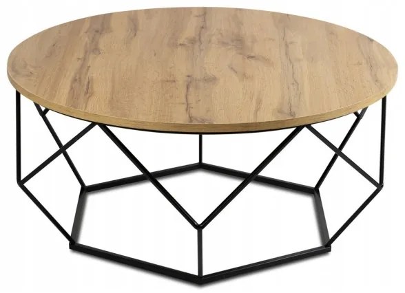 Măsuță de cafea DIAMOND 40x90 cm neagră/maro