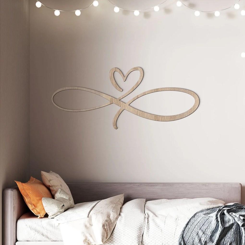 DUBLEZ | Decorațiune din lemn pentru dormitor - Iubire infinită