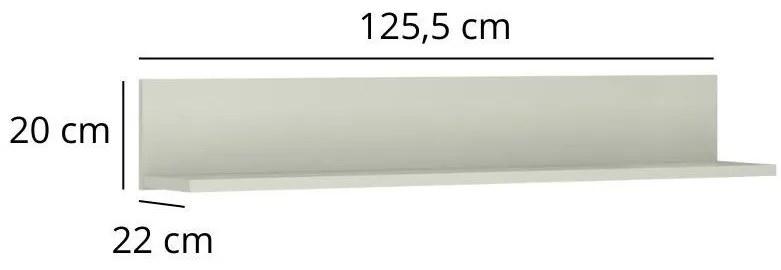 Raft de perete Kodro 1 (cașmir + stejar evoke). 1116936
