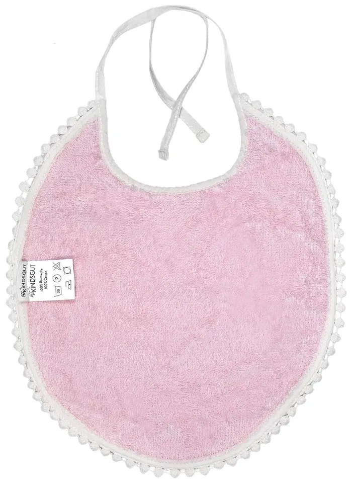 Bavețică din muselină Kindsgut London, roz