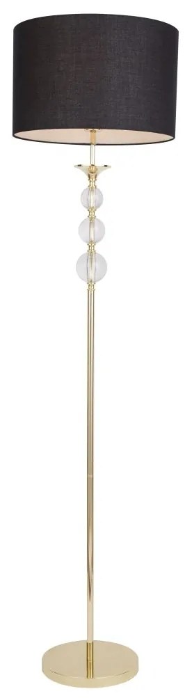 Lampadar design elegant REA negru/auriu