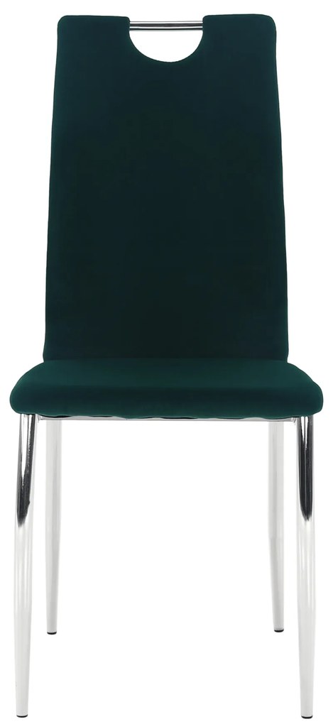 Scaun de sufragerie Don Juan NEW (smaragd + Crom). 1028866