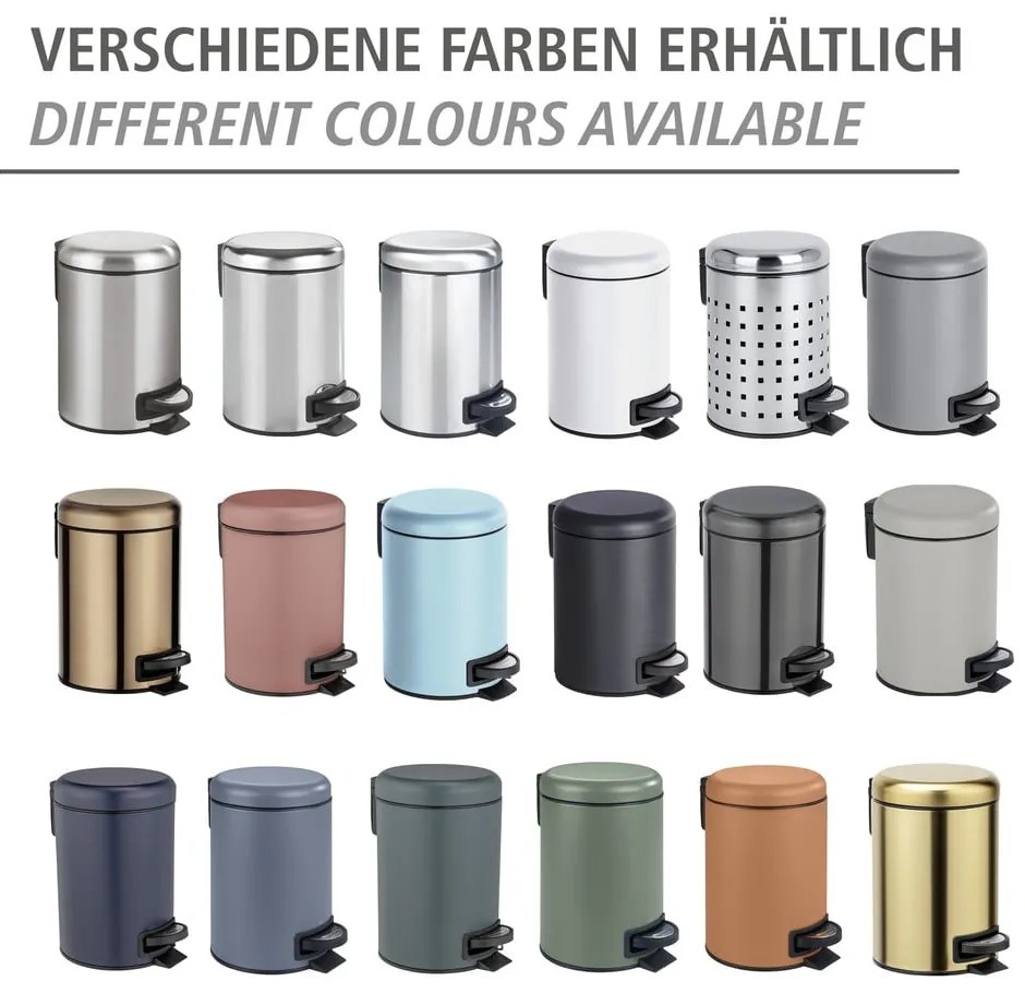 Coș de gunoi cu pedală Wenko Leman, 3 l, arămiu