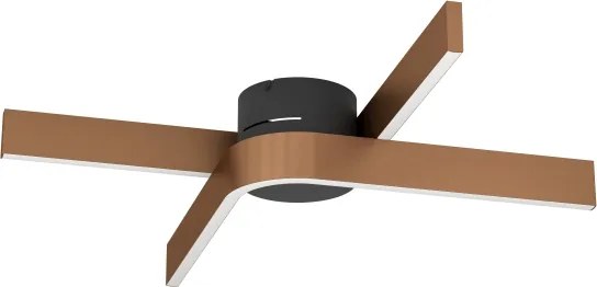 Eglo 901863 - Plafonieră LED RGBW dimabilă FOLCINO-Z 2xLED/18W/230V cupru/negru