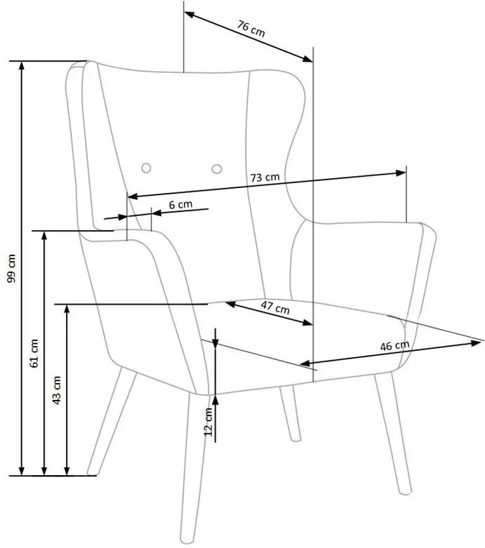 Scaun relax Culoare Albastru, ECHO
