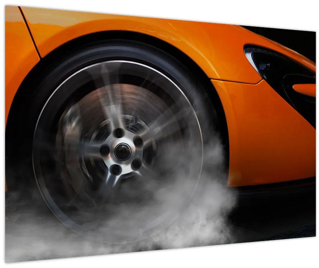 Tablou - Mașină sport portocalie (90x60 cm)