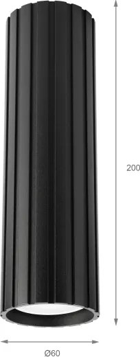 Brilagi - Spot CRISPINA 1xGU10/10W/230V 20 cm negru