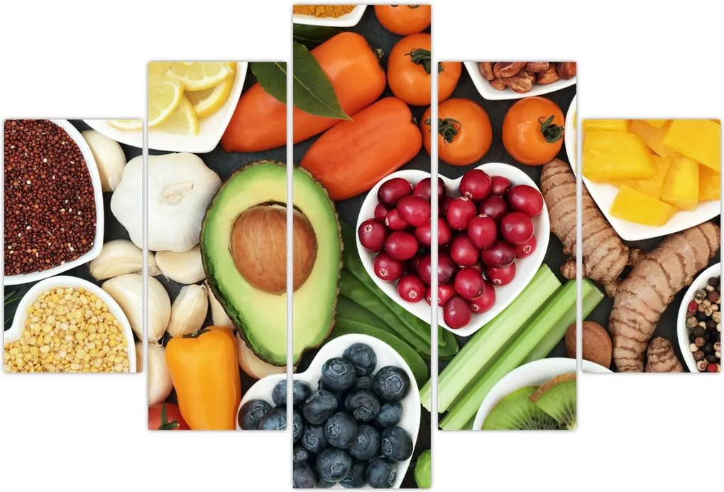 Tablou - Alimente sănătoase (150x105 cm)
