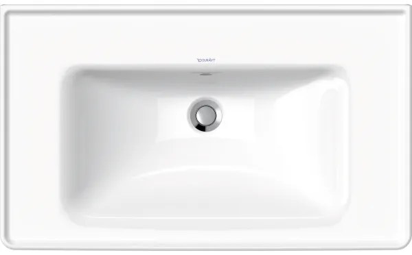 Duravit 2367800060 – Lavoar suspendat D-NEO, 80 x 48 cm, ceramică, alb lucios