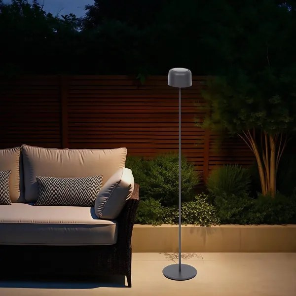 Hesperide - Lampă solară LED BOLTY, 3,7 V, 2600 mAh, IP65, antracit