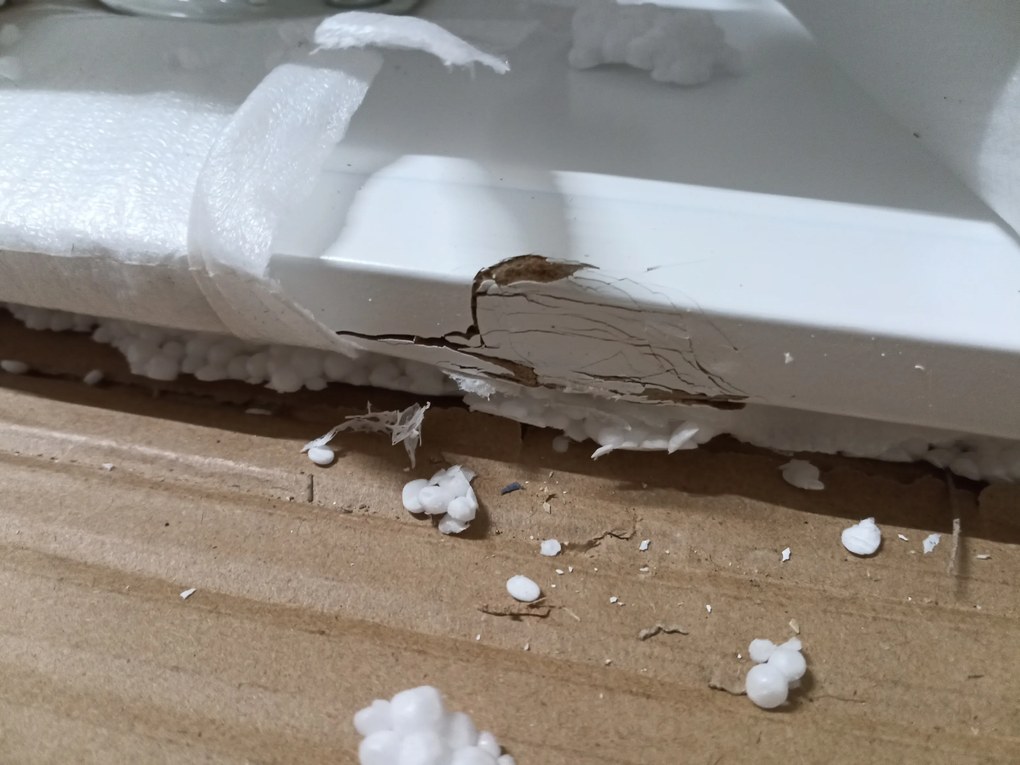 OFERTA Masa de dining alba BERGEN 120x80 cm clasa a II-a