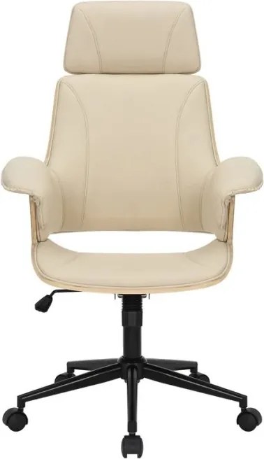 Scaun de birou pivotant Manhattan bej crem
