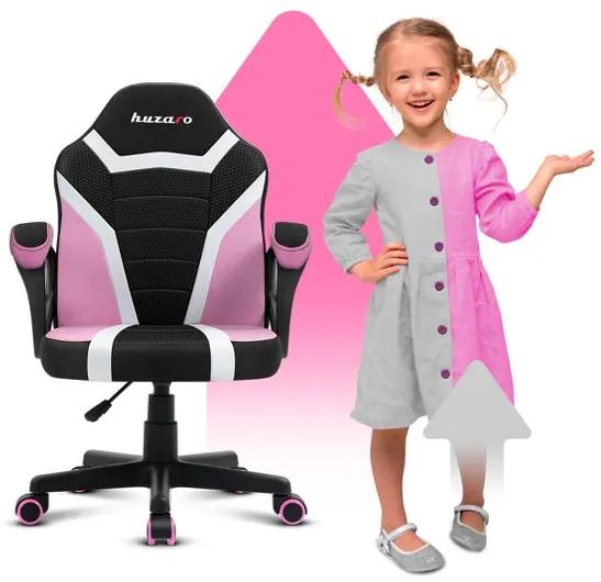Scaun de gaming pentru fetițe. Culoare roz