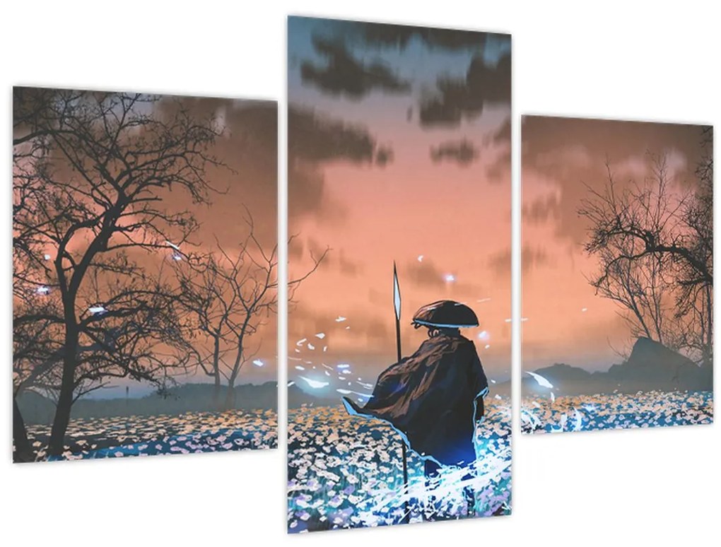 Tablou - Ilustrație a unui războinic (90x60 cm)