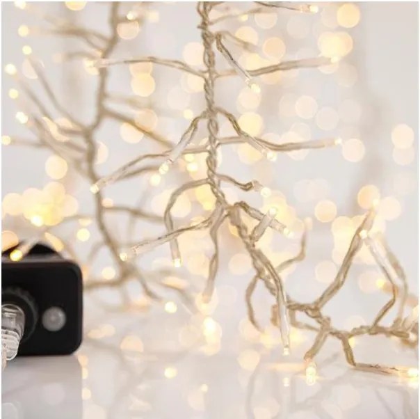 Ghirlandă de Crăciun LED pentru exterior CLUSTER 768xLED/8 funcții 9 m IP44 alb cald