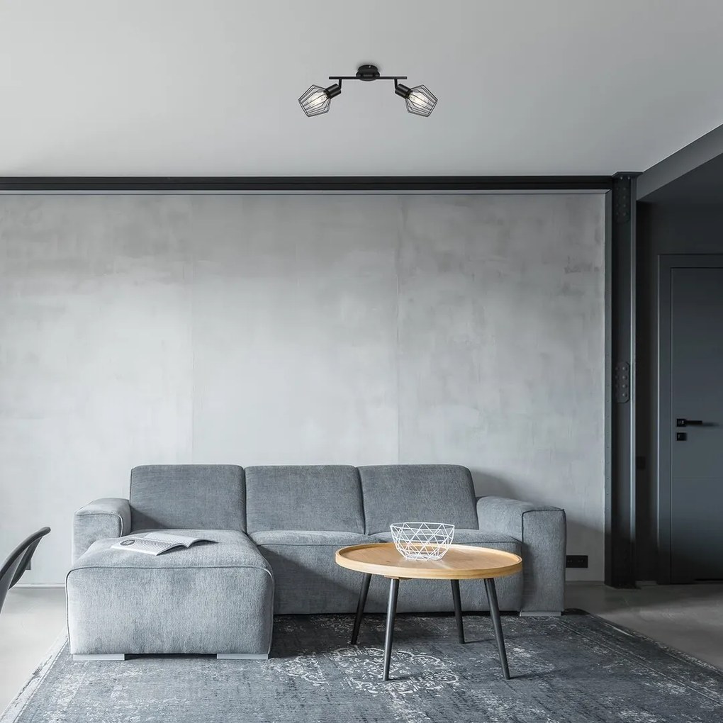 Aplica de perete / tavan metal stil industrial Belano 2L