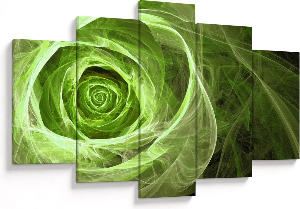 Tablou - Abstract Rose Green (150x105 cm)