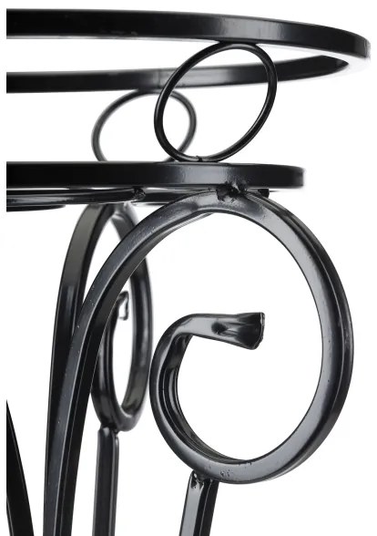 Suport de flori 74x34 cm negru