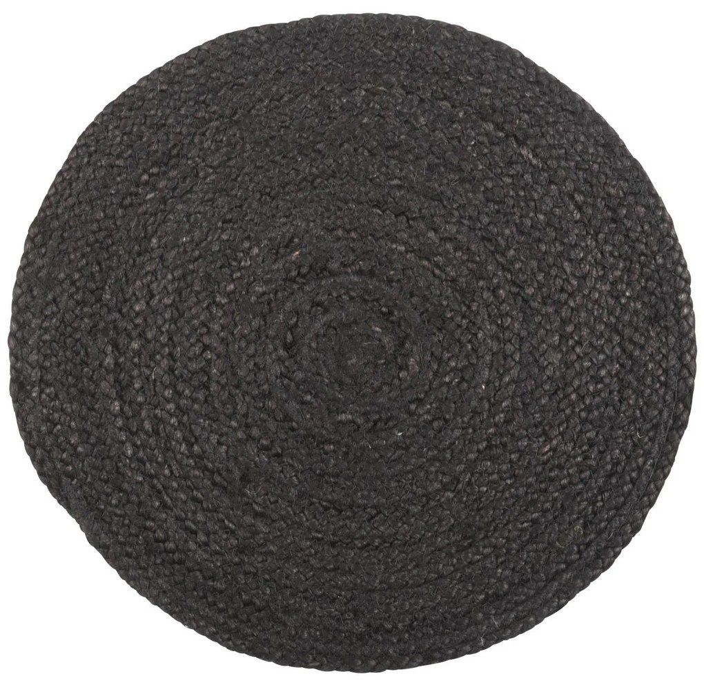 IB Laursen Napron rotund din iuta negru