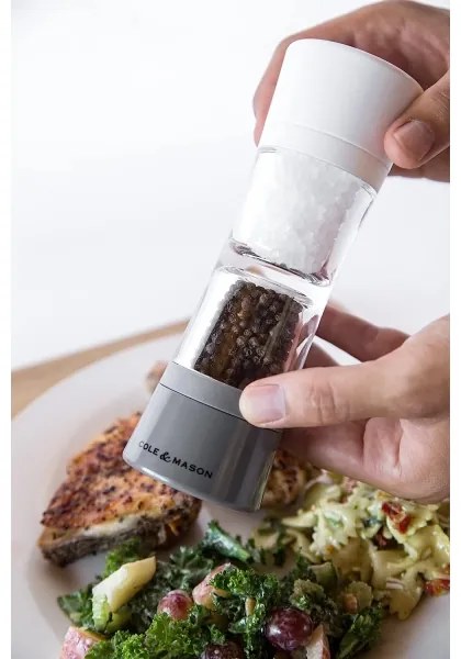 Cole&Mason - Râșniță 2în1 LINCOLN DUO 19 cm pentru condimente