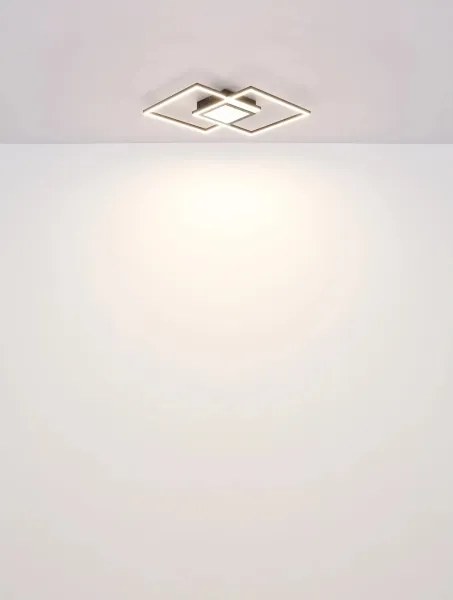 Globo 48468-32 - Plafonieră LED dimabilă SAUNDERS 32W/230V 42,6x42,6 cm