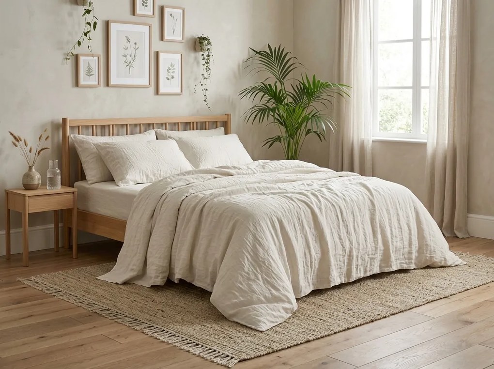 Lenjerie de pat din muselin Mussari bej deschis Dimensiune lenjerie de pat: 2 buc 70 x 90 cm | 200 x 220 cm