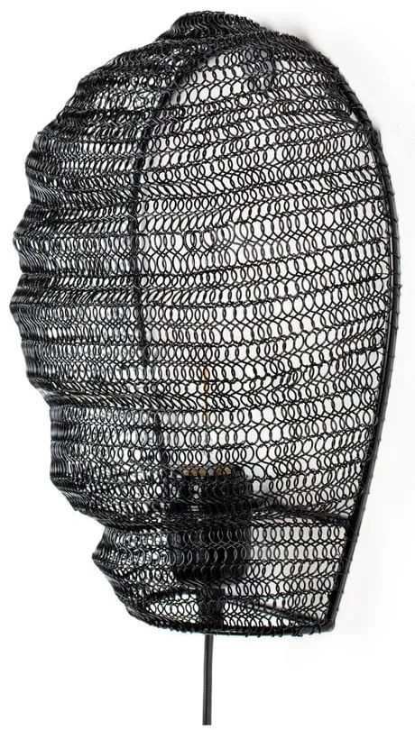 Aplică de perete White Label Lena, negru