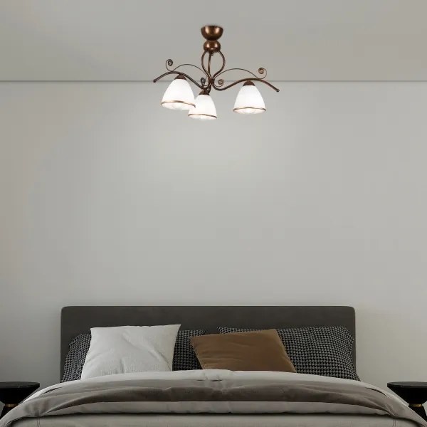 Lustră aplicată RETRO 3xE27/60W/230V patină bronz